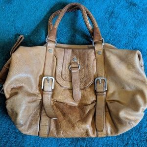 The Sak Convertible Brown Leather Shoulder Bag